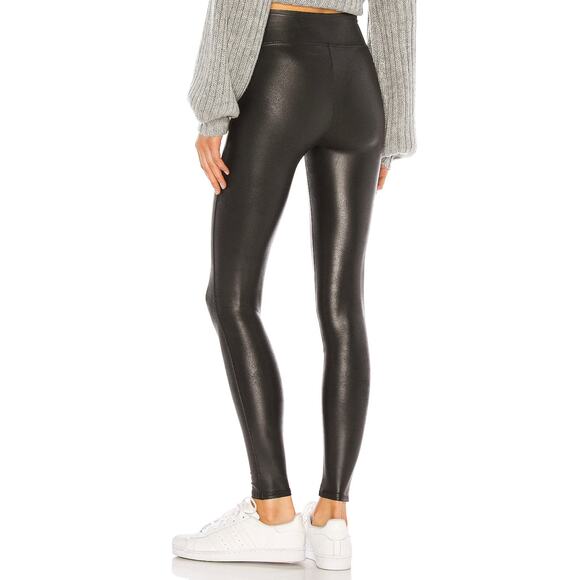 Spanx Faux Leather Leggings Black Petite Small - Picture 3 of 11